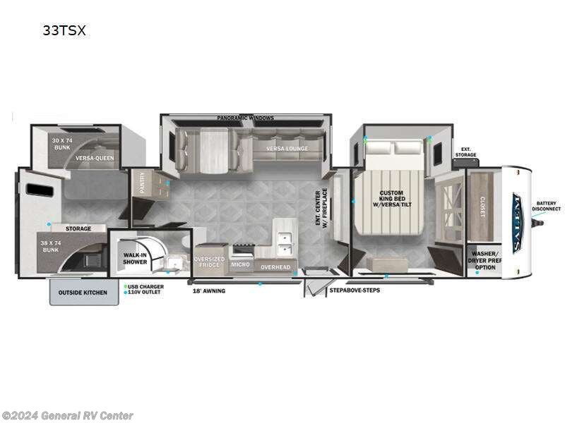 2024 Forest River Salem Platinum 33TSX RV for Sale in Elizabethtown, PA