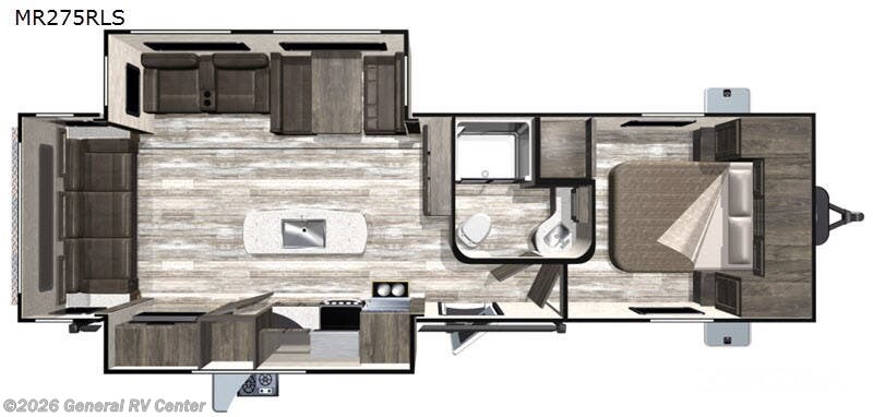 2019 Highland Ridge Mesa Ridge 275RLS 2S - Used Travel Trailer For Sale by General RV Center in Elizabethtown, Pennsylvania