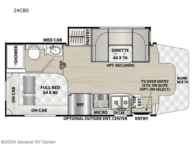 2024 Coachmen Prism Select 24CBS - New Class C For Sale by General RV Center in Wayland, Michigan