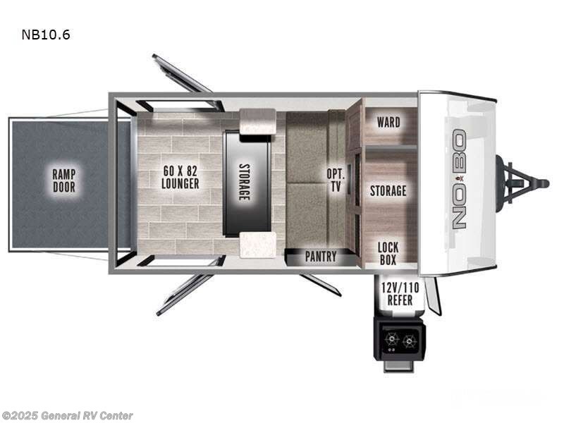 2021 Forest River No Boundaries NB10.6 - Used Travel Trailer For Sale by General RV Center in Wayland, Michigan
