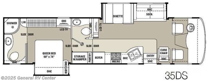 2011 Coachmen Mirada 35DS-2SLD - Used Class A For Sale by General RV Center in Wayland, Michigan