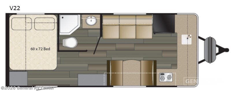 2019 Heartland TERRY V22 - Used Travel Trailer For Sale by General RV Center in Wayland, Michigan