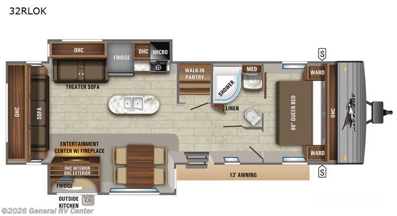 2020 Jayco FLIGHT 32RLOK - Used Travel Trailer For Sale by General RV Center in Wayland, Michigan
