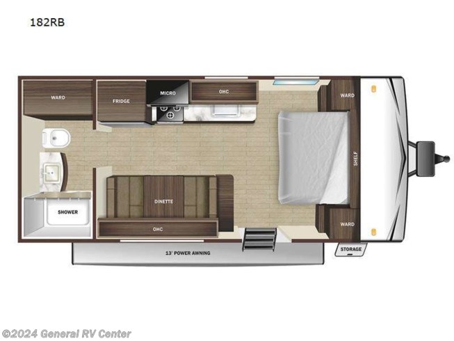 2024 Highland Ridge Open Range Conventional 182RB - New Travel Trailer For Sale by General RV Center in Wixom, Michigan