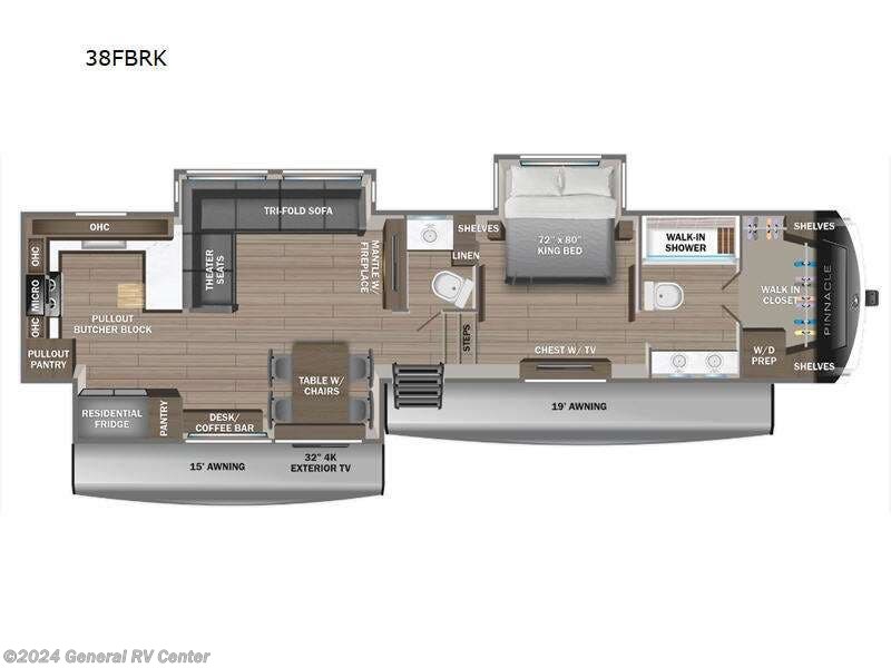 2024 Jayco Pinnacle 38FBRK RV for Sale in Wixom, MI 48393 302693