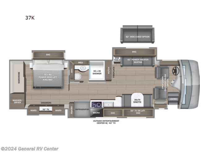 2024 Entegra Coach Reatta XL 37K - New Class A For Sale by General RV Center in Wixom, Michigan