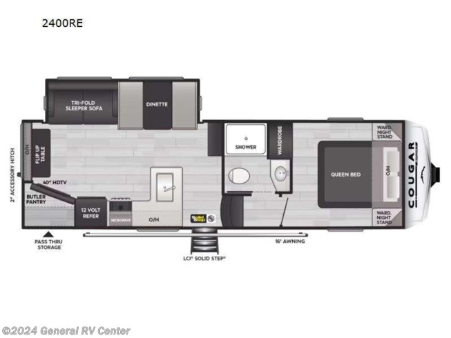2024 Keystone Cougar Sport 2400RE - New Fifth Wheel For Sale by General RV Center in Wixom, Michigan