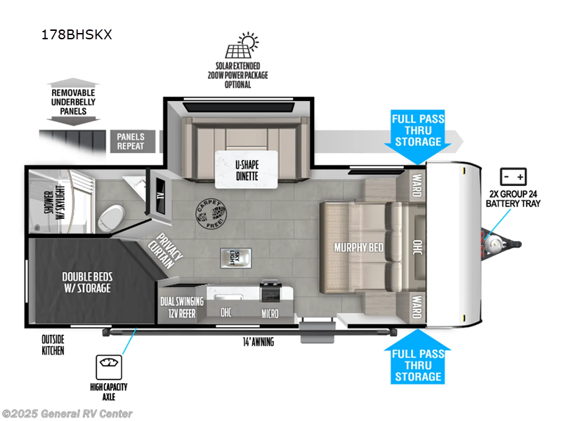 2025 Forest River Wildwood FSX 178BHSKX RV for Sale in Wixom, MI 48393