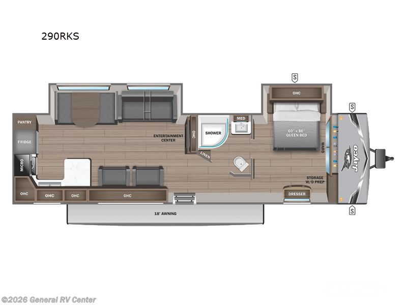 2026 Jayco Flight 290RKS - New Travel Trailer For Sale by General RV Center in Wixom, Michigan