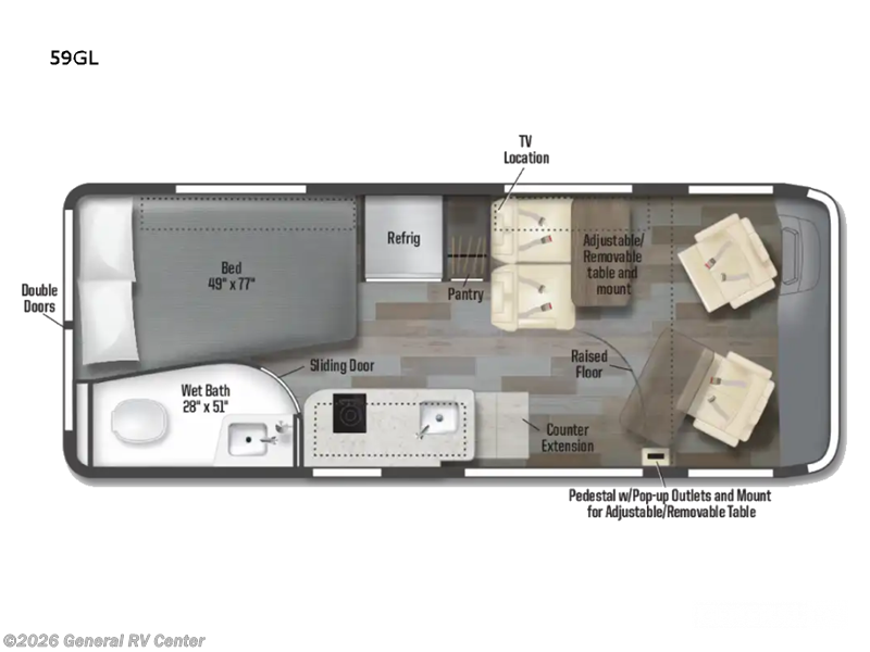 2023 Winnebago Travato 59GL - Used Class B For Sale by General RV Center in Wixom, Michigan