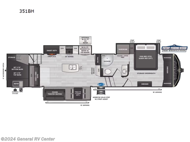 2024 Keystone Montana High Country 351BH - New Fifth Wheel For Sale by General RV Center in Birch Run, Michigan