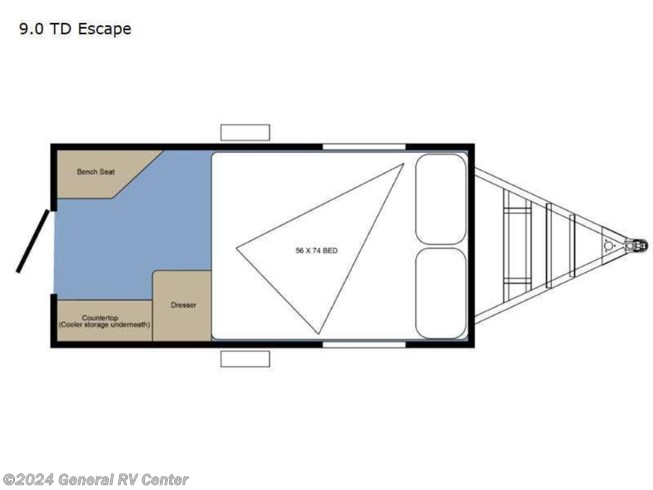 2023 Coachmen Clipper Camping Trailers 9.0 TD Escape - New Popup For Sale by General RV Center in Birch Run, Michigan