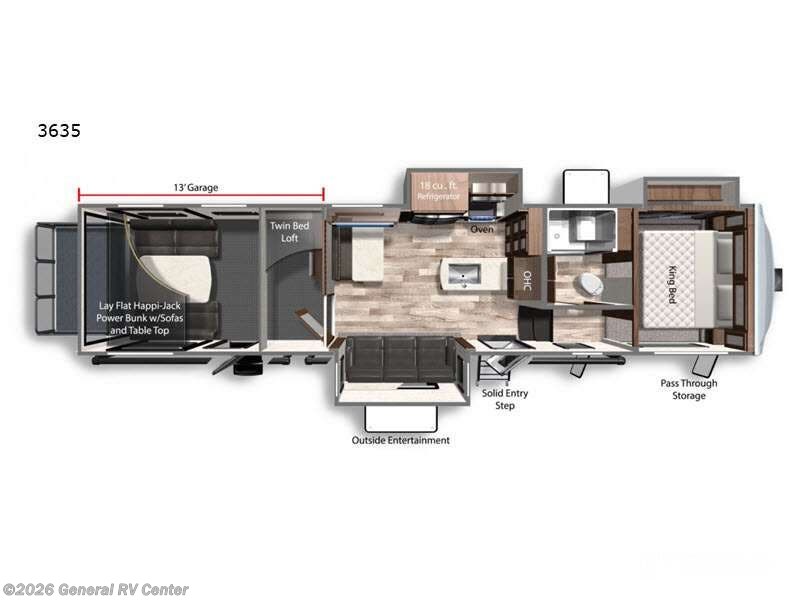 2022 Dutchmen Voltage 3635-3SL - Used Fifth Wheel For Sale by General RV Center in Birch Run, Michigan