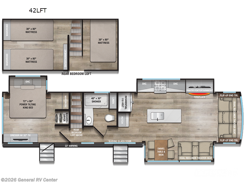 2025 Alliance RV Benchmark 42LFT - New Destination Trailer For Sale by General RV Center in Birch Run, Michigan