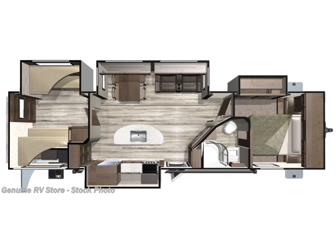 11909 2020 Open Range Open Range 310bhs Travel Trailer For Sale