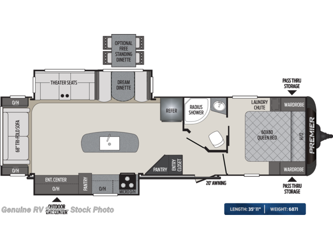 2020 Keystone Premier 30ripr Rv For Sale In Nacogdoches Tx 75964 14210 Rvusa Com Classifieds