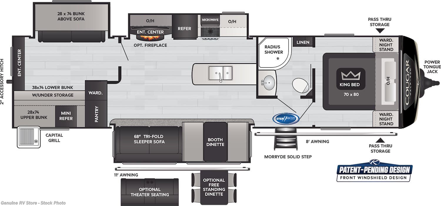 2021 Keystone Cougar 34tsb Rv For Sale In Nacogdoches Tx 75964 On Order Rvusa Com Classifieds