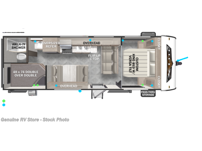 2024 Forest River Wildwood X-Lite 261BHXL - New Travel Trailer For Sale by Genuine RV & Powersports in Nacogdoches, Texas