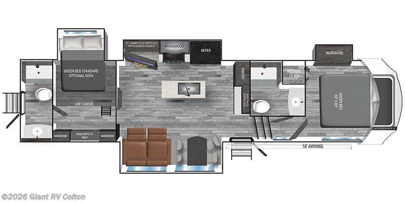 2025 Heartland Corterra CT 3.5 - New Fifth Wheel For Sale by Giant RV in Colton, California