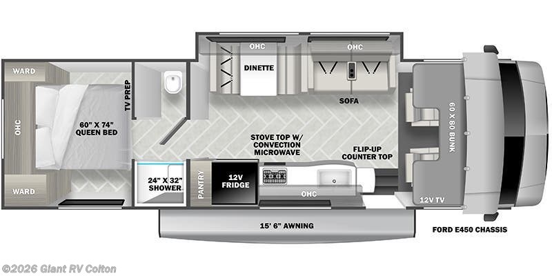 2024 Forest River Sunseeker 2850S LE - Used Class C For Sale by Giant RV in Colton, California