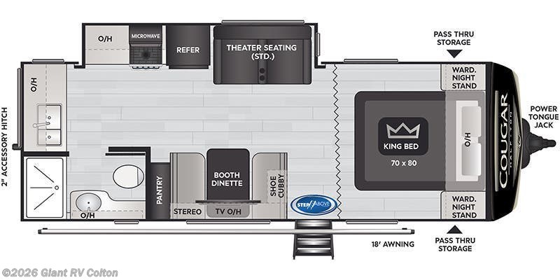 2023 Keystone Cougar Half-Ton 22MLSWE - Used Travel Trailer For Sale by Giant RV in Colton, California