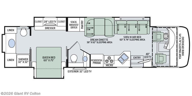 2017 Thor Motor Coach Palazzo 36.1 - Used Class A For Sale by Giant RV in Colton, California