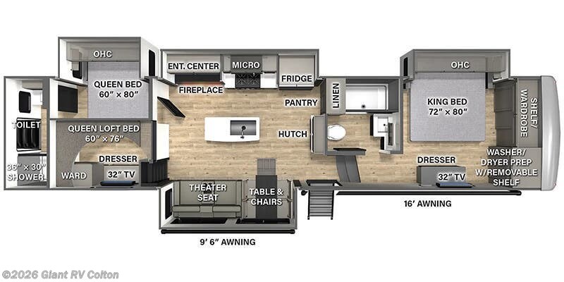 2025 Palomino Columbus 376DS - New Fifth Wheel For Sale by Giant RV in Colton, California