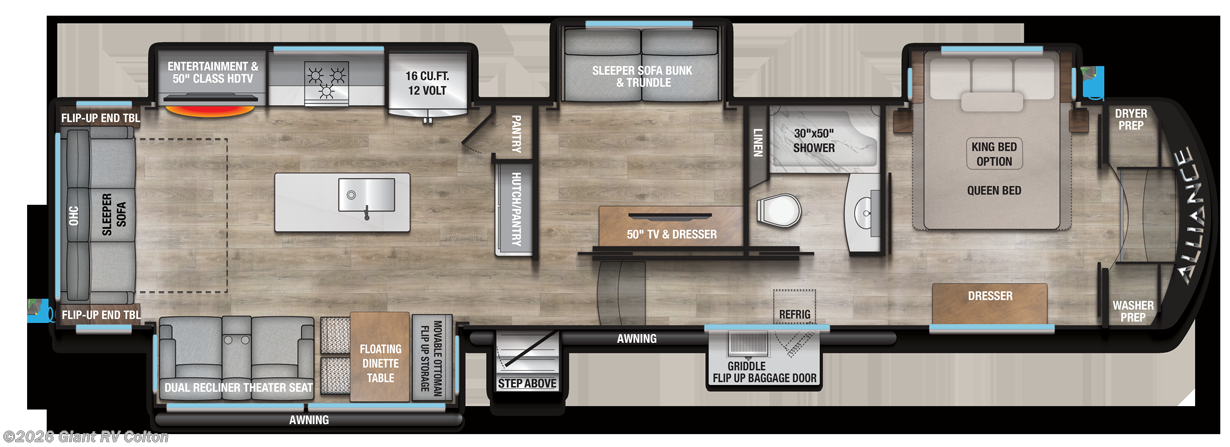 2026 Alliance RV Avenue 39MBR - New Fifth Wheel For Sale by Giant RV in Colton, California