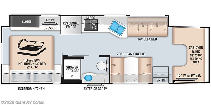 2021 Thor Motor Coach Omni SV34 - Used Super C For Sale by Giant RV in Colton, California