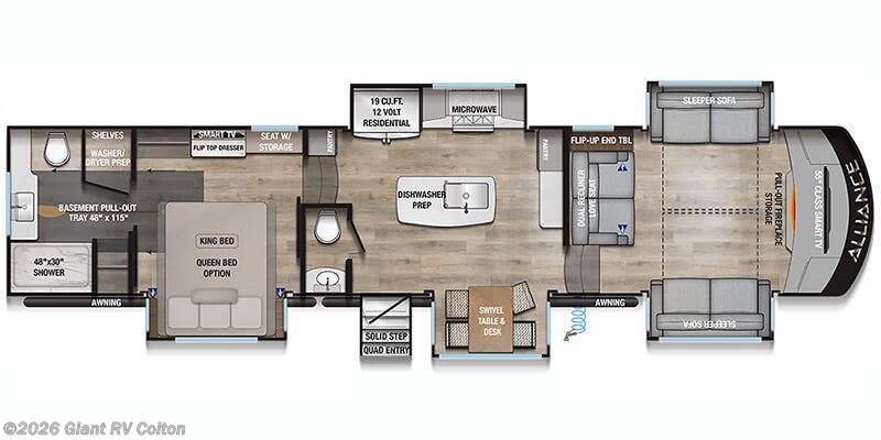 2026 Alliance RV Paradigm 385FL - New Fifth Wheel For Sale by Giant RV in Colton, California