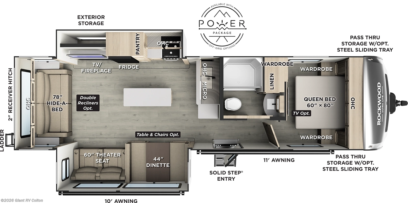 2026 Forest River Rockwood Ultra Lite 2906RL - New Travel Trailer For Sale by Giant RV in Colton, California