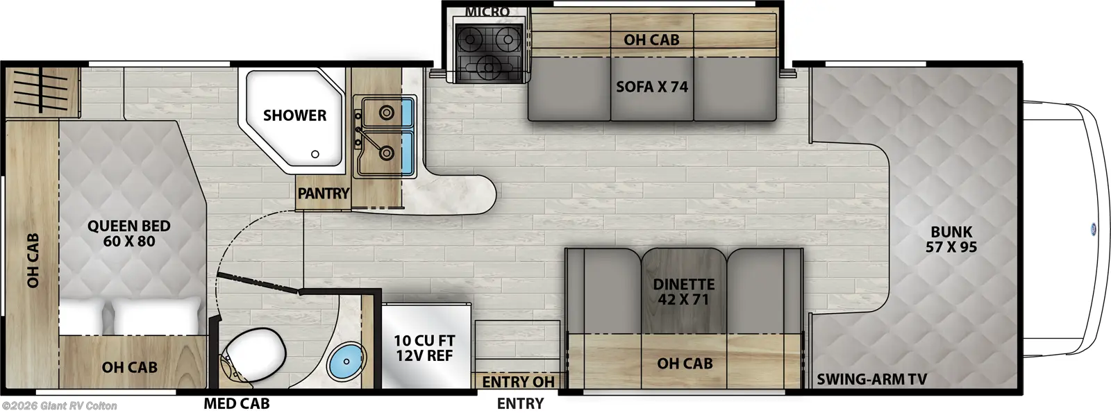 2025 Coachmen Leprechaun 260QB - Ford E-450 - Used Class C For Sale by Giant RV in Colton, California