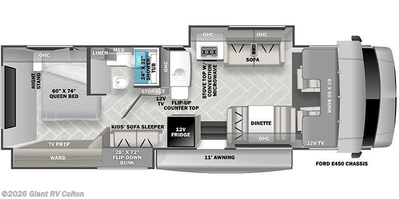 2023 Forest River Sunseeker 3250DS LE - Used Class C For Sale by Giant RV in Colton, California
