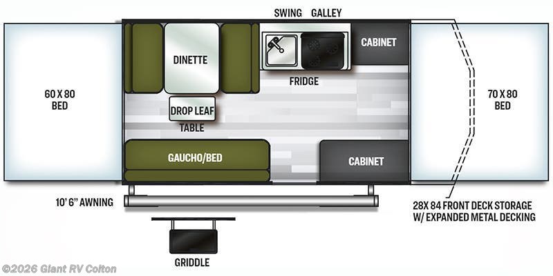 2022 Forest River Rockwood Extreme Sports Package 2280BHESP - Used Popup For Sale by Giant RV in Colton, California