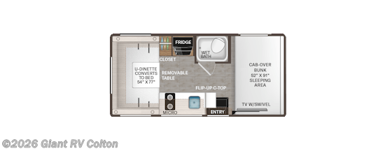 2026 Four Winds 19Z by Thor Motor Coach from Giant RV in Colton, California