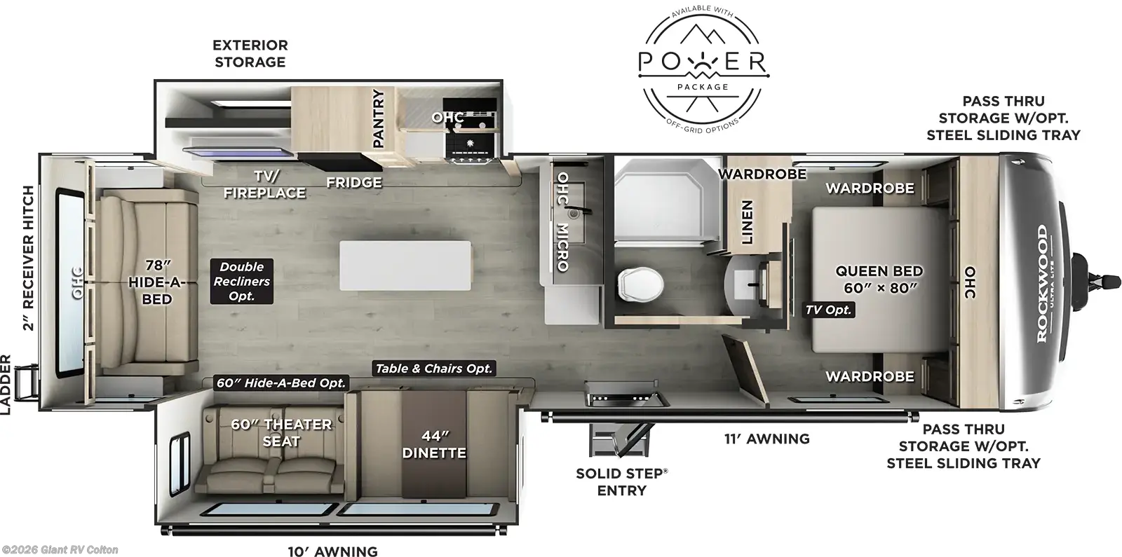 2026 Forest River Rockwood Ultra Lite 2906RL - New Travel Trailer For Sale by Giant RV in Colton, California