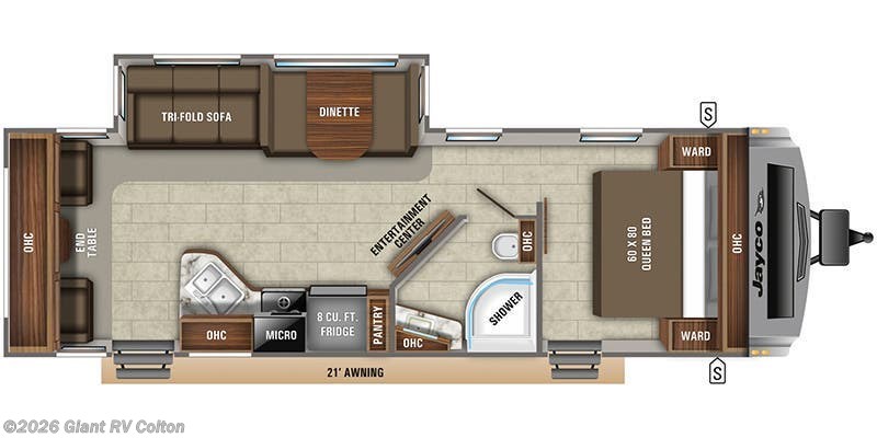 2020 Jayco White Hawk 28RL - Used Travel Trailer For Sale by Giant RV in Colton, California