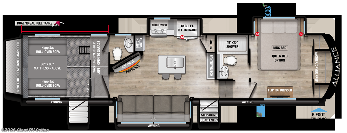 2026 Alliance RV Valor 36V11 - New Fifth Wheel For Sale by Giant RV in Colton, California