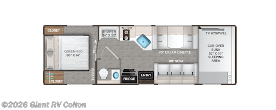 2026 Four Winds 28G by Thor Motor Coach from Giant RV in Colton, California
