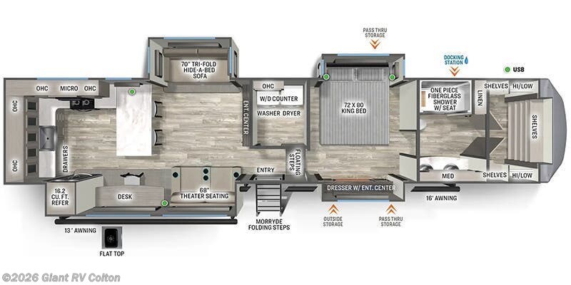 2026 Forest River Sierra 3800RK - New Fifth Wheel For Sale by Giant RV in Colton, California