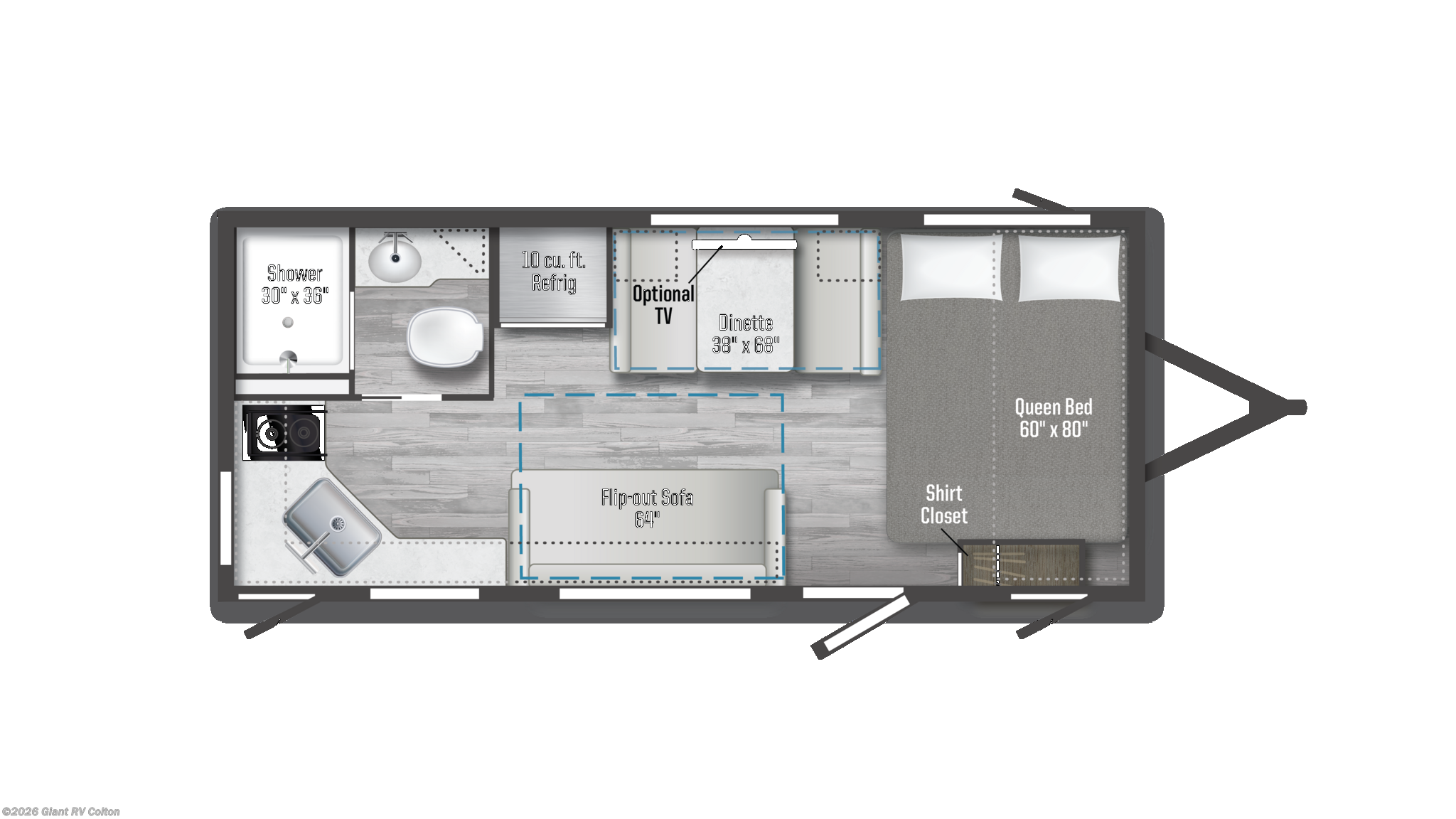 2026 Winnebago Access 18RK - New Travel Trailer For Sale by Giant RV in Colton, California