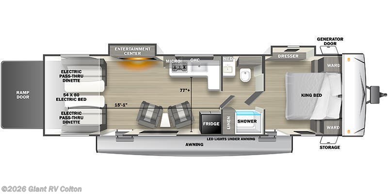 2025 Forest River Stealth 2600SLT - New Toy Hauler For Sale by Giant RV in Colton, California