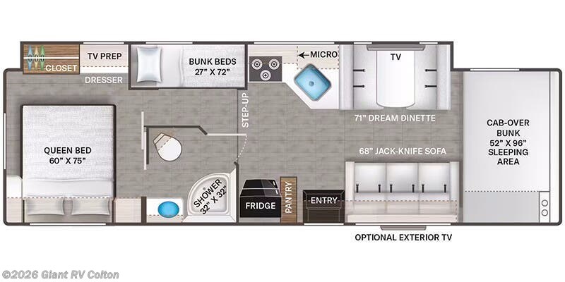 2026 Thor Motor Coach Four Winds 31E - New Class C For Sale by Giant RV in Colton, California