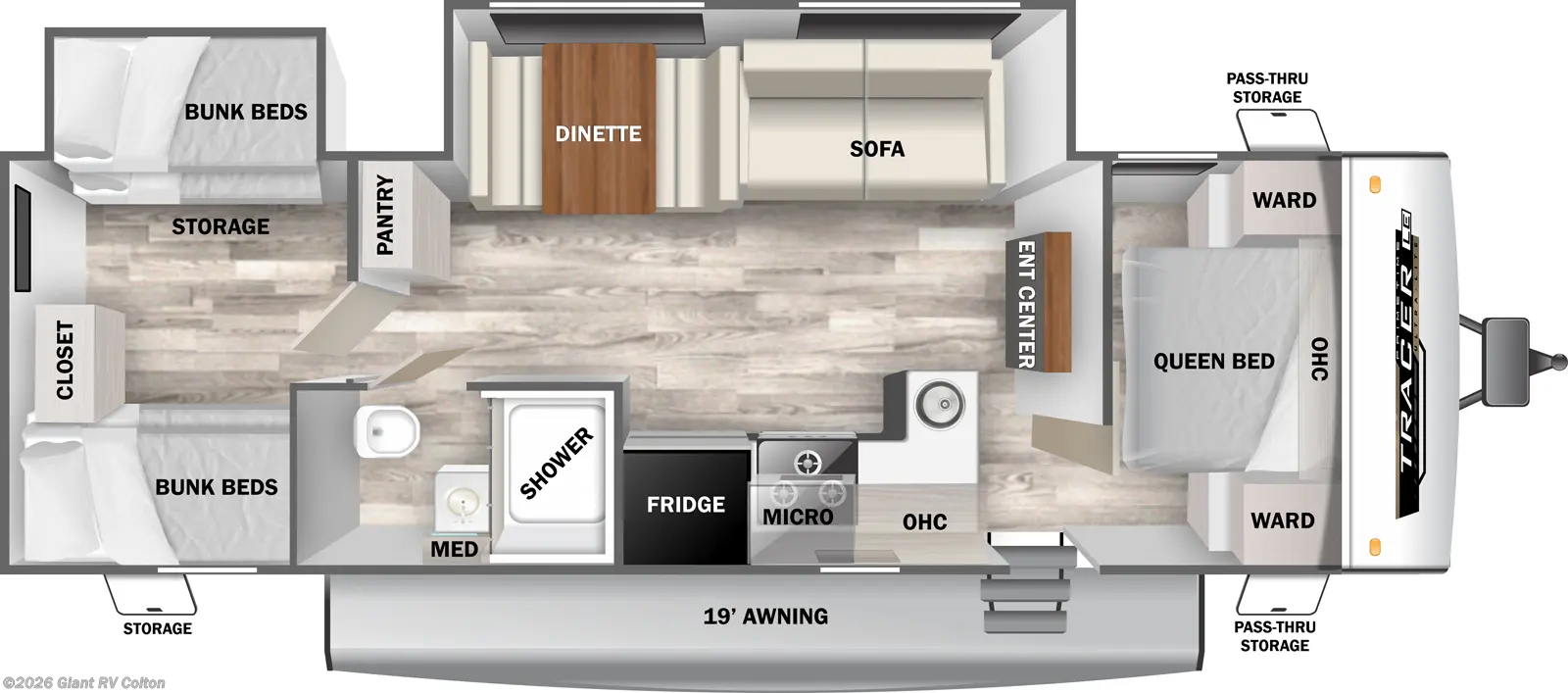 2025 Tracer 308BH by Prime Time from Giant RV in Colton, California