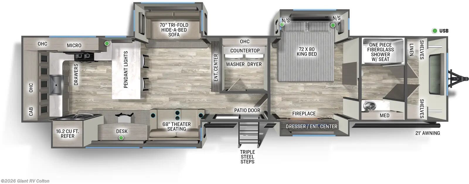 2026 Forest River Sierra Destination 396RKLR - New Destination Trailer For Sale by Giant RV in Colton, California