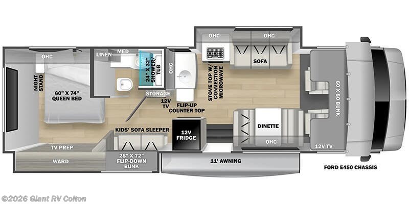 2026 Forest River Solera 32DSB - New Class C For Sale by Giant RV in Colton, California