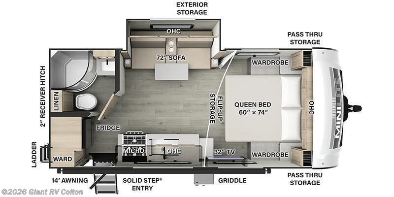 2026 Forest River Rockwood Mini Lite 2109S - New Travel Trailer For Sale by Giant RV in Colton, California