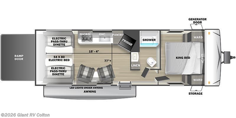 2024 Forest River Stealth 2500SLS - Used Toy Hauler For Sale by Giant RV in Colton, California