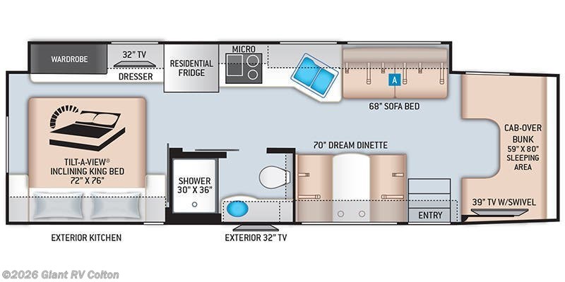 2022 Thor Motor Coach Omni SV34 - Used Super C For Sale by Giant RV in Colton, California