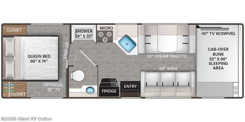 2023 Thor Motor Coach Four Winds 28A - Used Class C For Sale by Giant RV in Colton, California